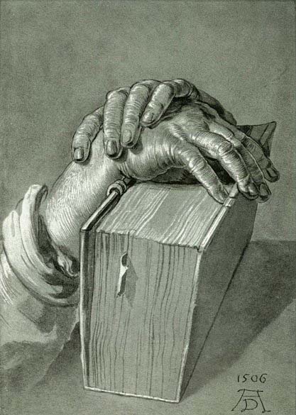 Hand Study with Bible - Drawing